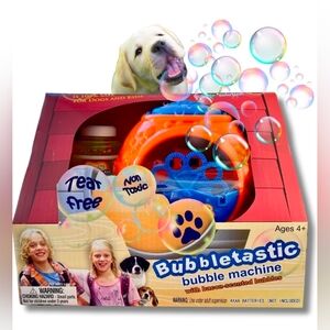 Bubbletastic Bacon Bubble Machine for Dogs - with Free 8oz. Bottle of Bacon Bubb